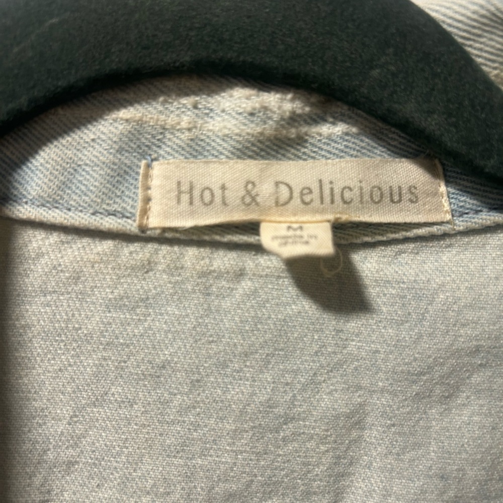 Hot & Delicious Distressed Denim Jacket - Picture 2 of 3